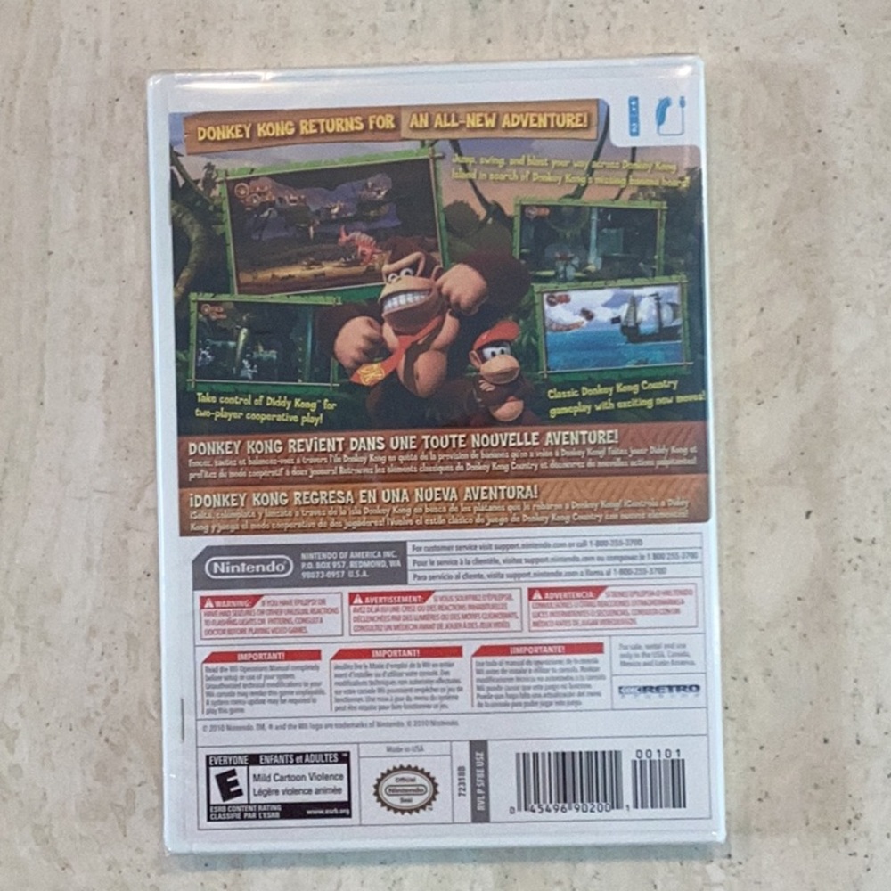 New Factory Sealed Donkey Kong Country Returns Nintendo Wii Game - Picture 2 of 9